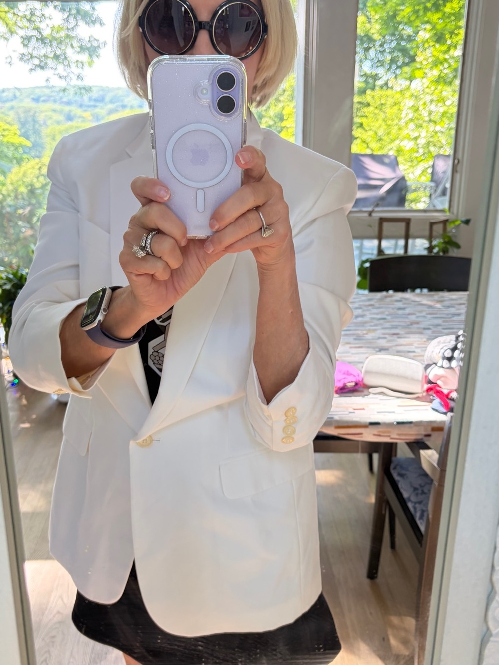 Lauren Ralph Lauren White Tailored Blazer - Picture 11 of 11